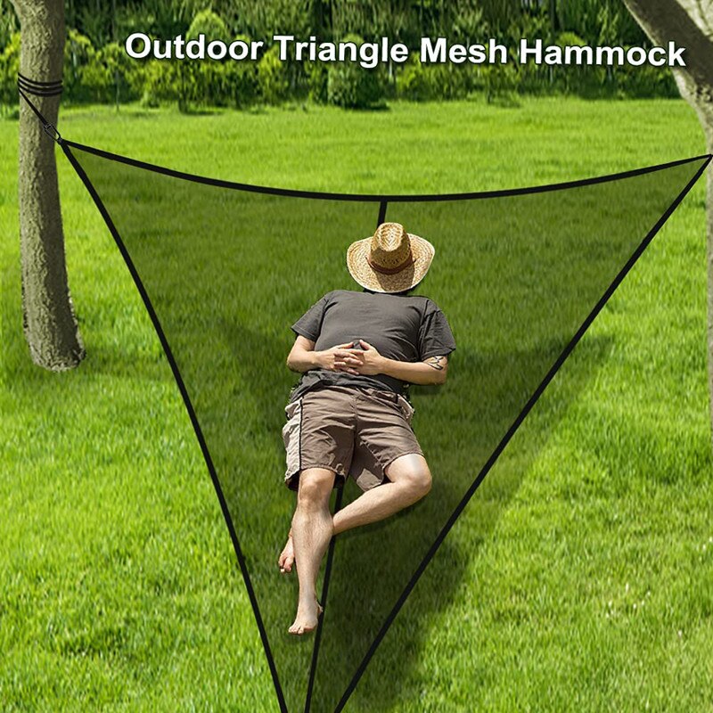 Cheap Goat Tents 2.8M*2.8M*2.8M Portable Triangle Hammock Outdoor Aerial Triangle Hammock Portable Aerial Camping Camping Aerial Mesh Hammock   